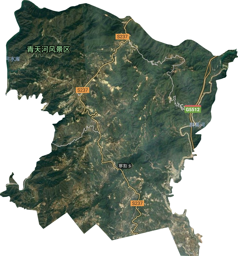 博爱县寨豁乡卫星图