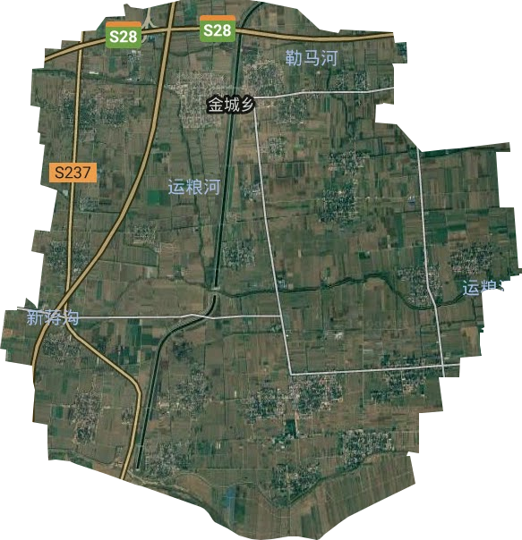 博爱县金城乡卫星图