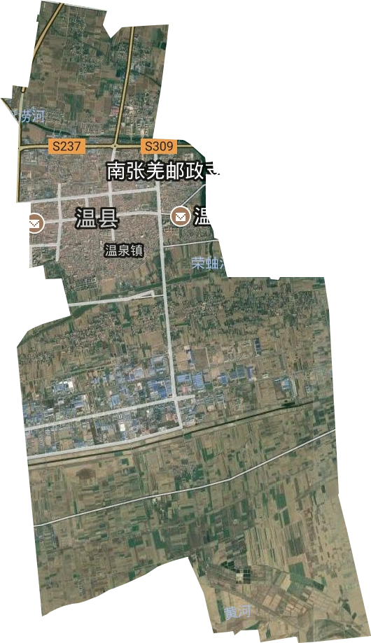 温泉镇卫星图