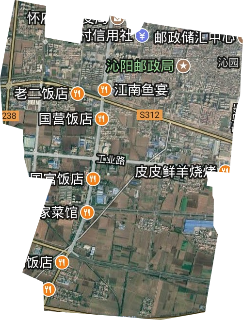 沁园街道卫星图