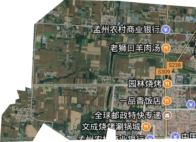 河雍街道卫星图