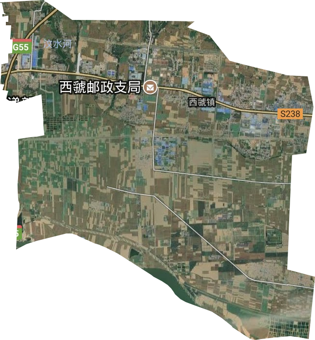 西虢镇卫星图