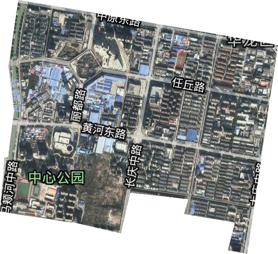 长庆路街道卫星图