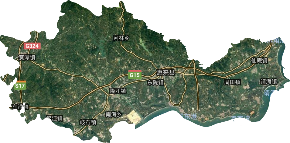惠来县卫星图