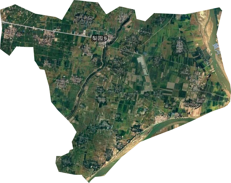 濮阳县梨园乡卫星图