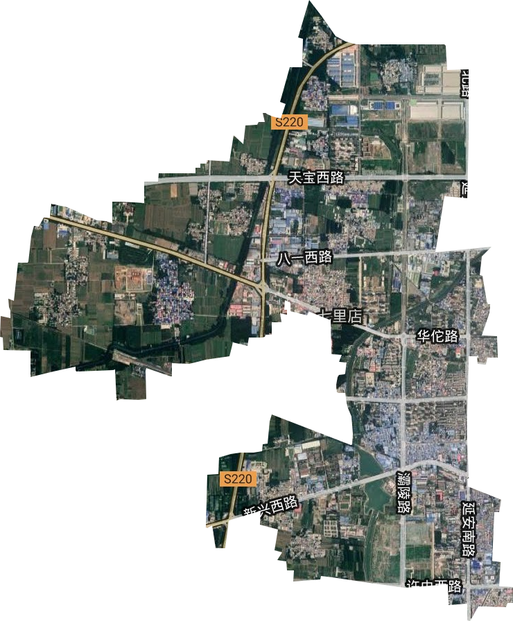 七里店街道卫星图