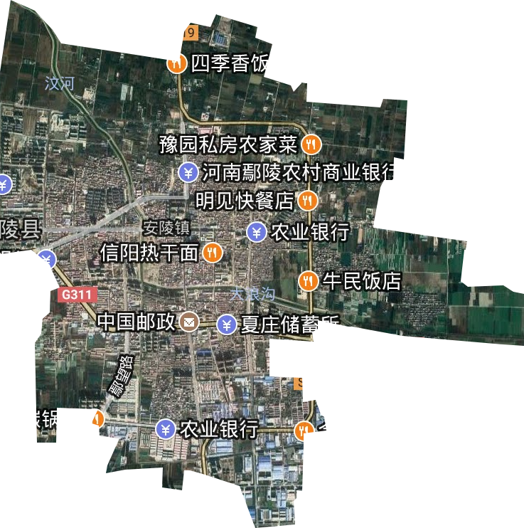 安陵镇卫星图