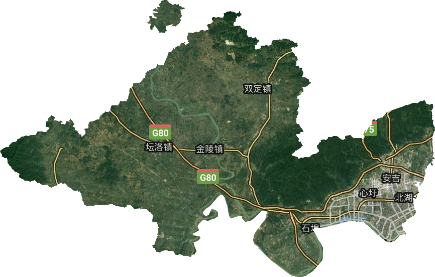 西乡塘区卫星图