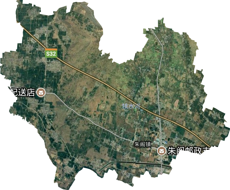 朱阁镇卫星图