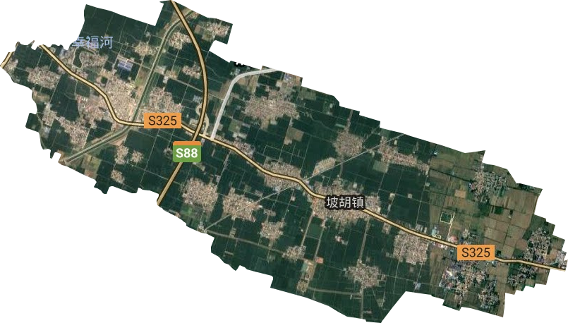 坡胡镇卫星图