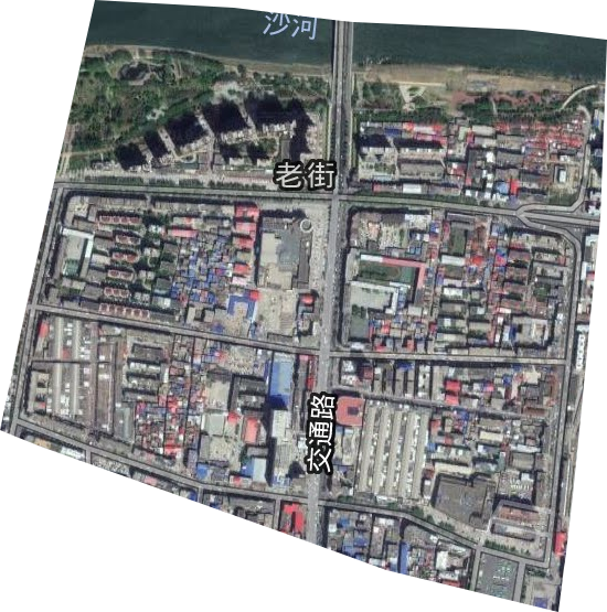 老街街道卫星图