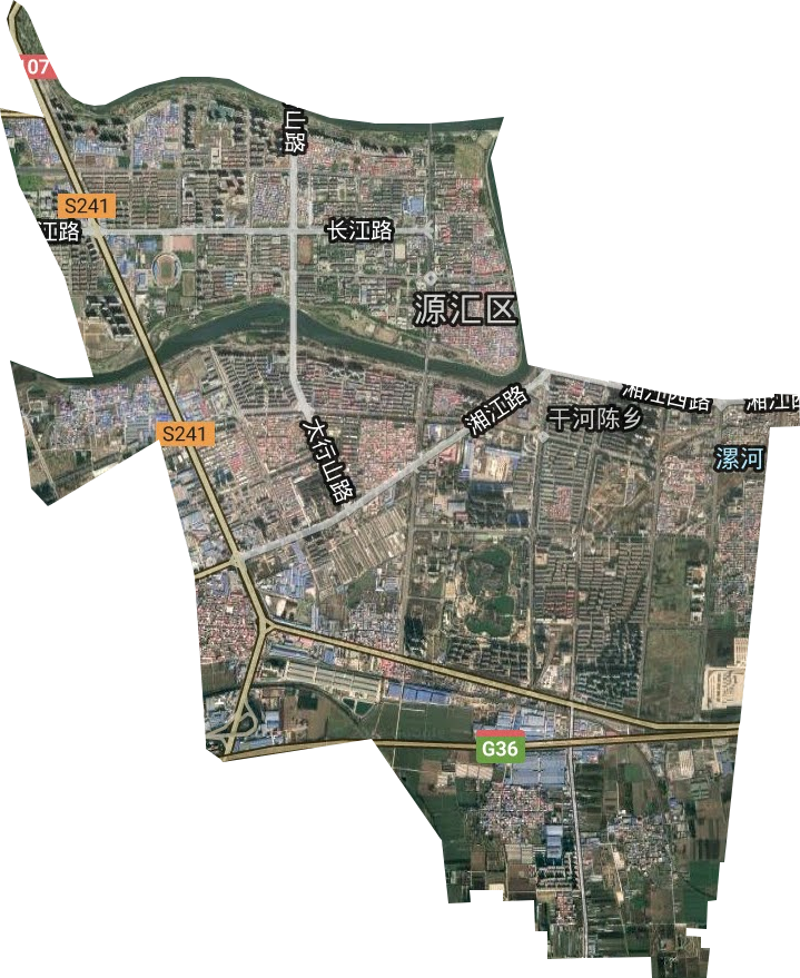 干河陈街道卫星图