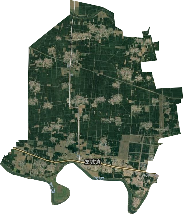 龙城镇卫星图