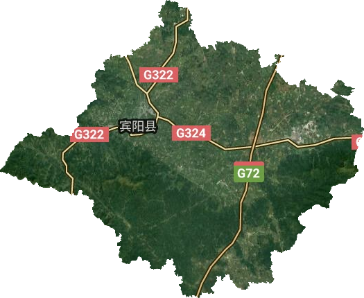 宾阳县卫星图