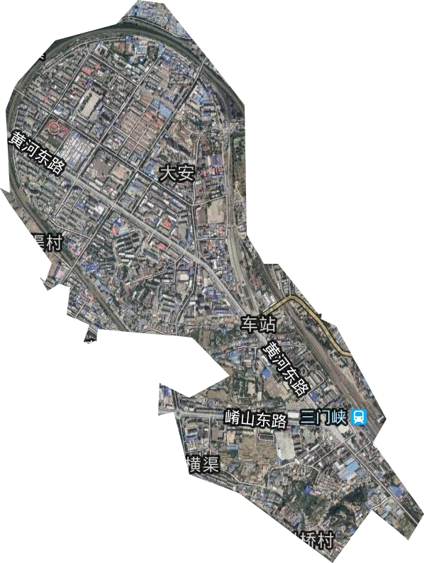 车站街道卫星图