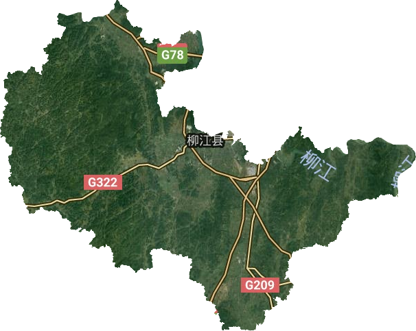 柳江区卫星图