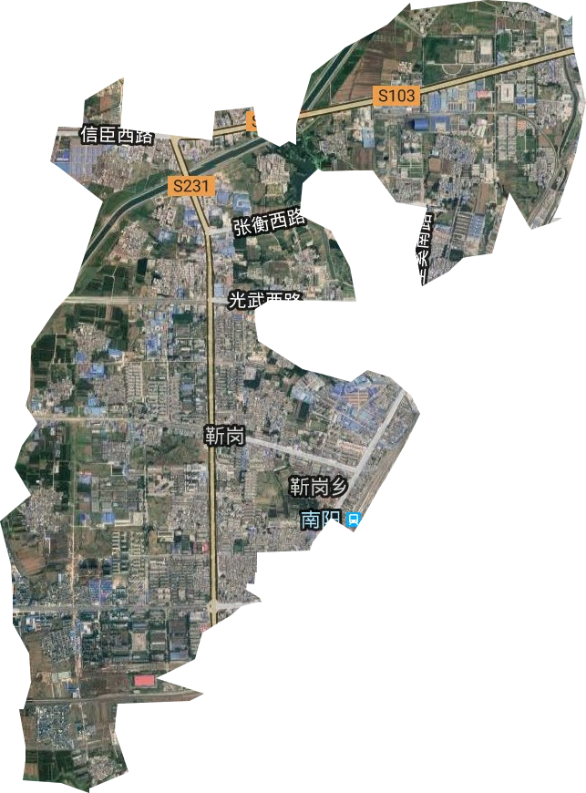 百里奚街道卫星图