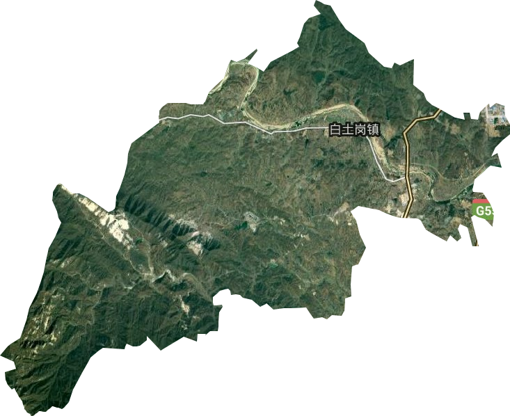 白土岗镇卫星图