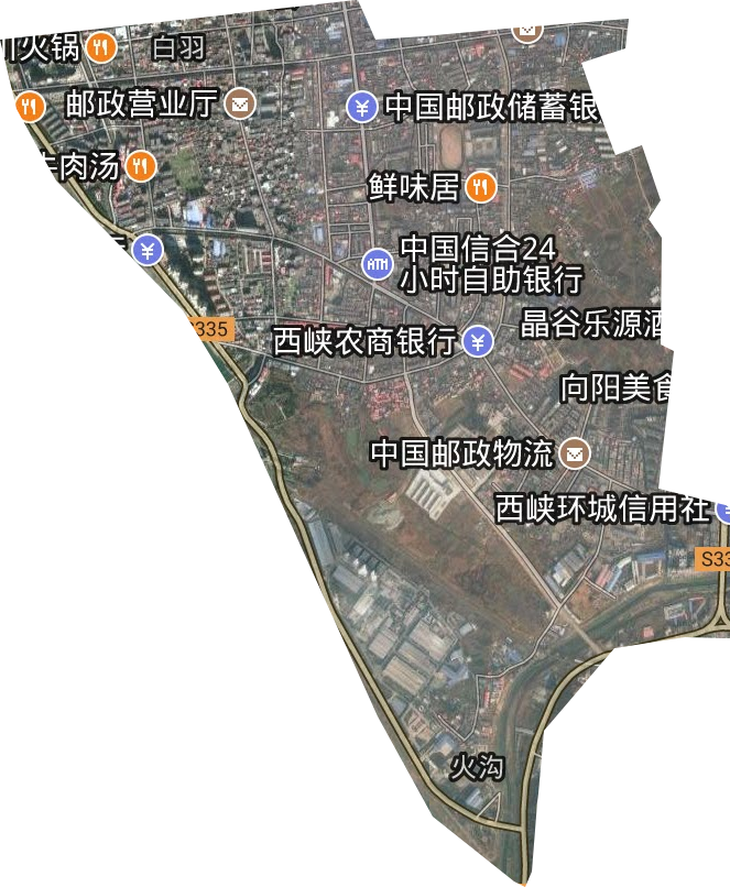 白羽街道卫星图
