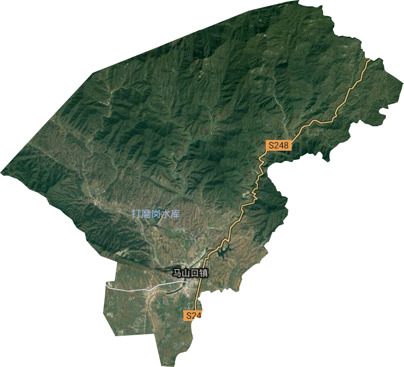 马山口镇卫星图