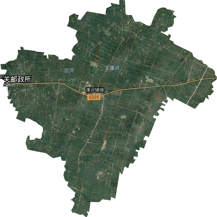 溧河铺镇卫星图