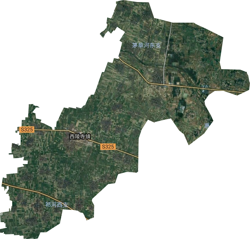 西陵寺镇卫星图