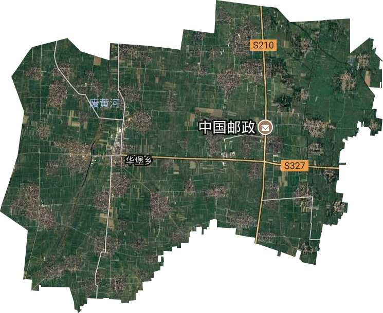 华堡镇卫星图