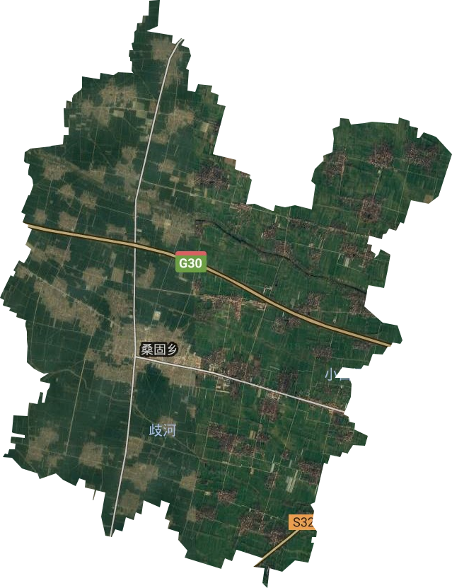 桑固乡卫星图