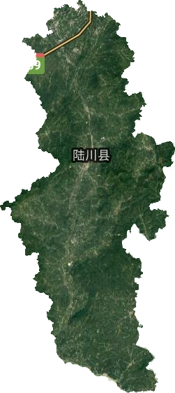 陆川县卫星图