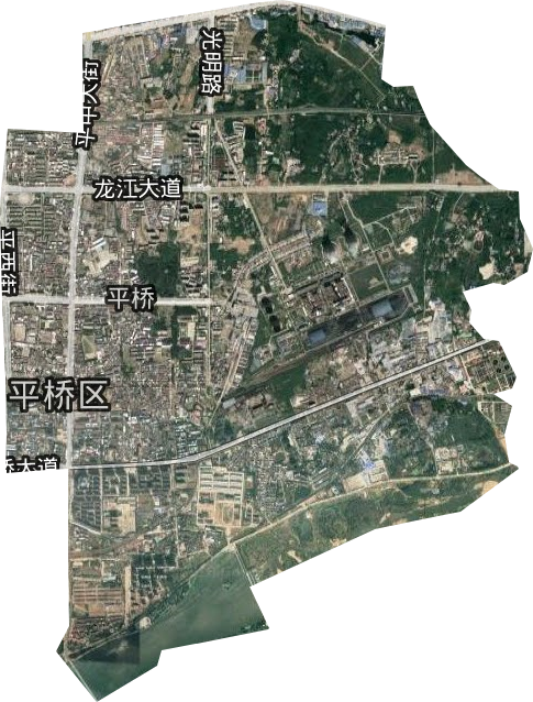 平桥街道卫星图