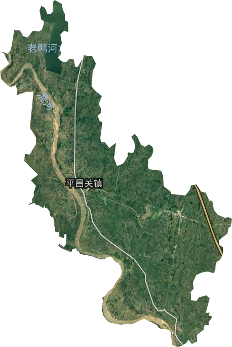 平昌镇卫星图