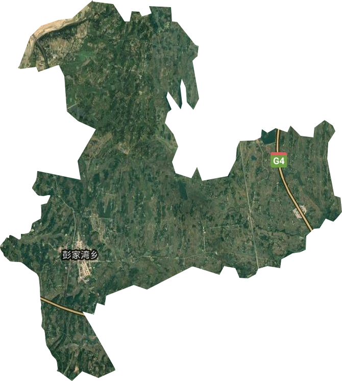 彭家湾乡卫星图