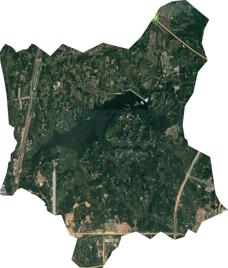 北湖风景管理区卫星图