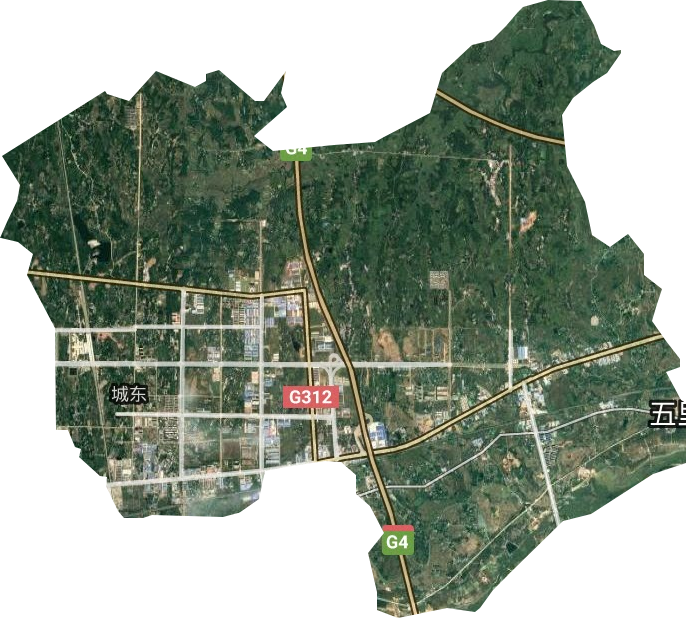 城东办事处卫星图