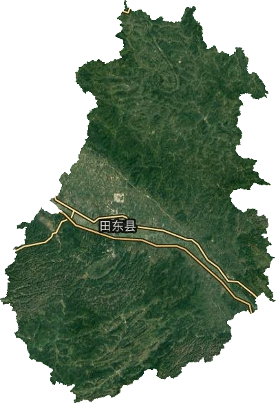田东县卫星图