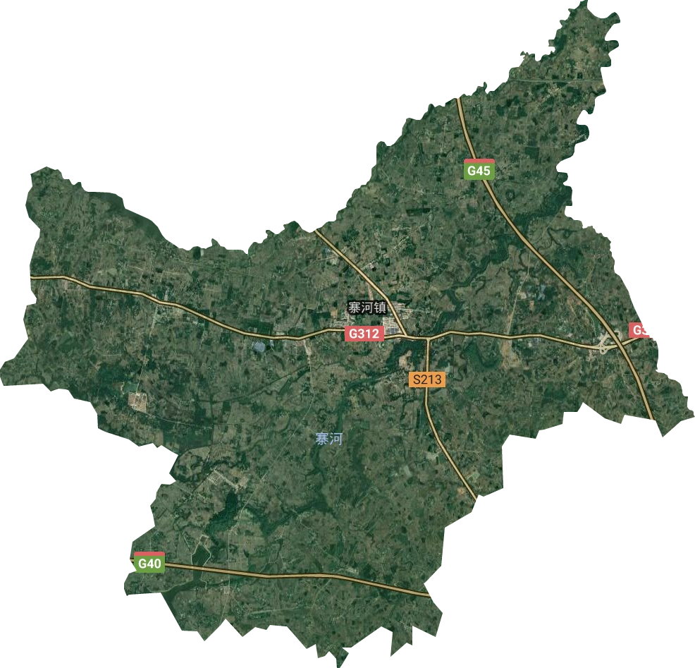 寨河镇卫星图