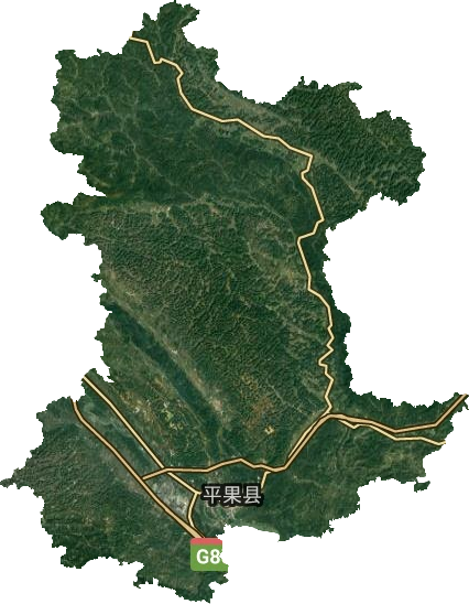 平果县卫星图