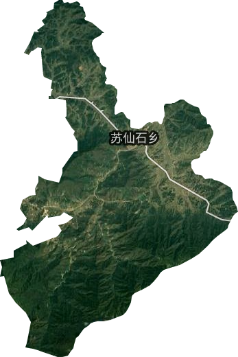 苏仙石乡卫星图