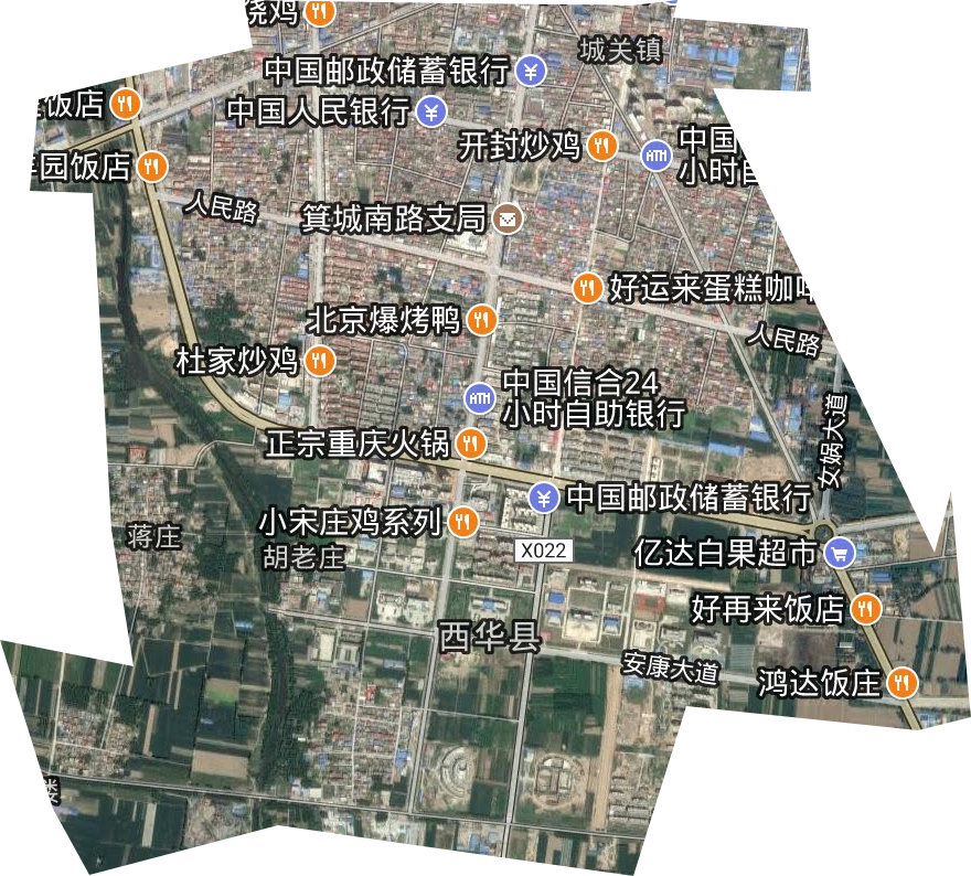 娲城街道卫星图