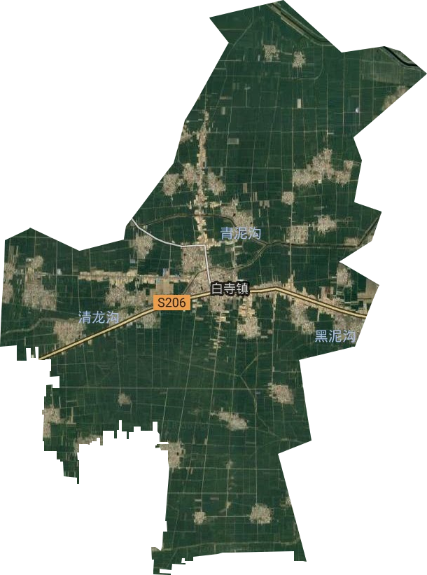 白寺镇卫星图