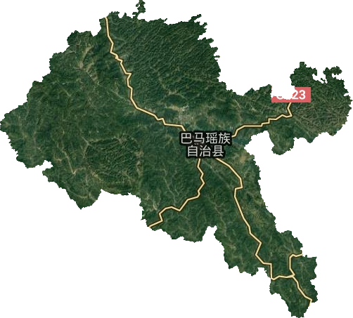 巴马瑶族自治县卫星图