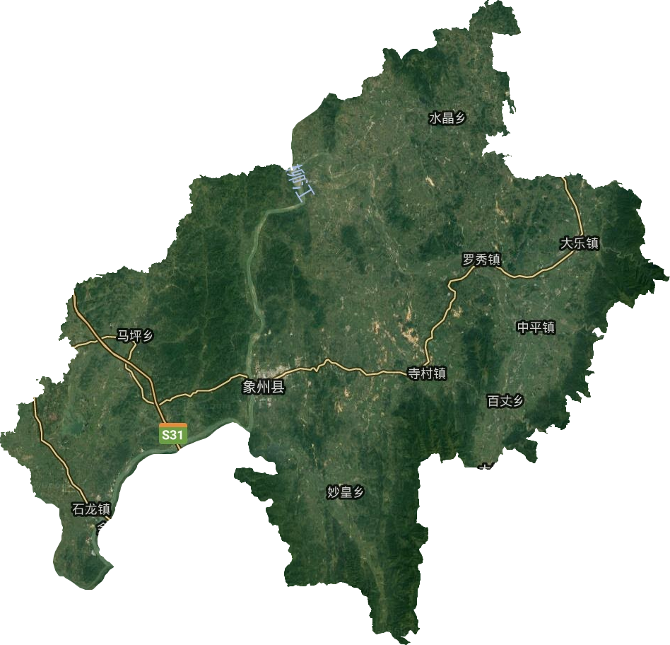 象州县卫星图