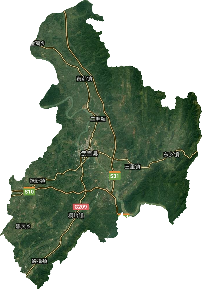 武宣县卫星图