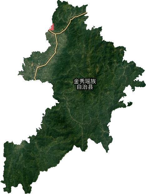 金秀瑶族自治县卫星图