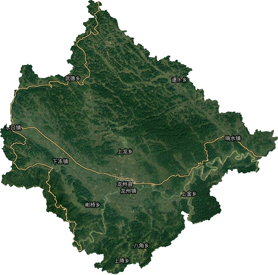 龙州县卫星图
