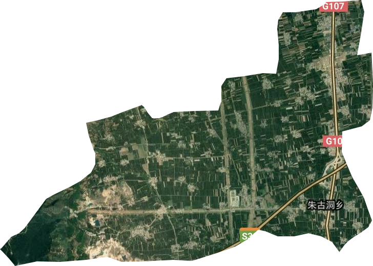 朱古洞乡卫星图