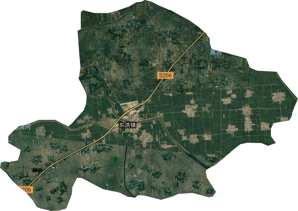 东洪镇卫星图