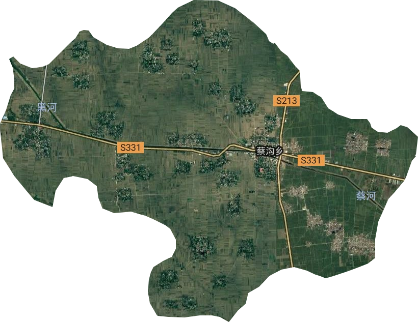 蔡沟乡卫星图