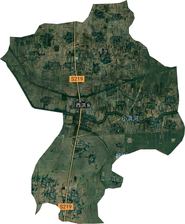西洪乡卫星图