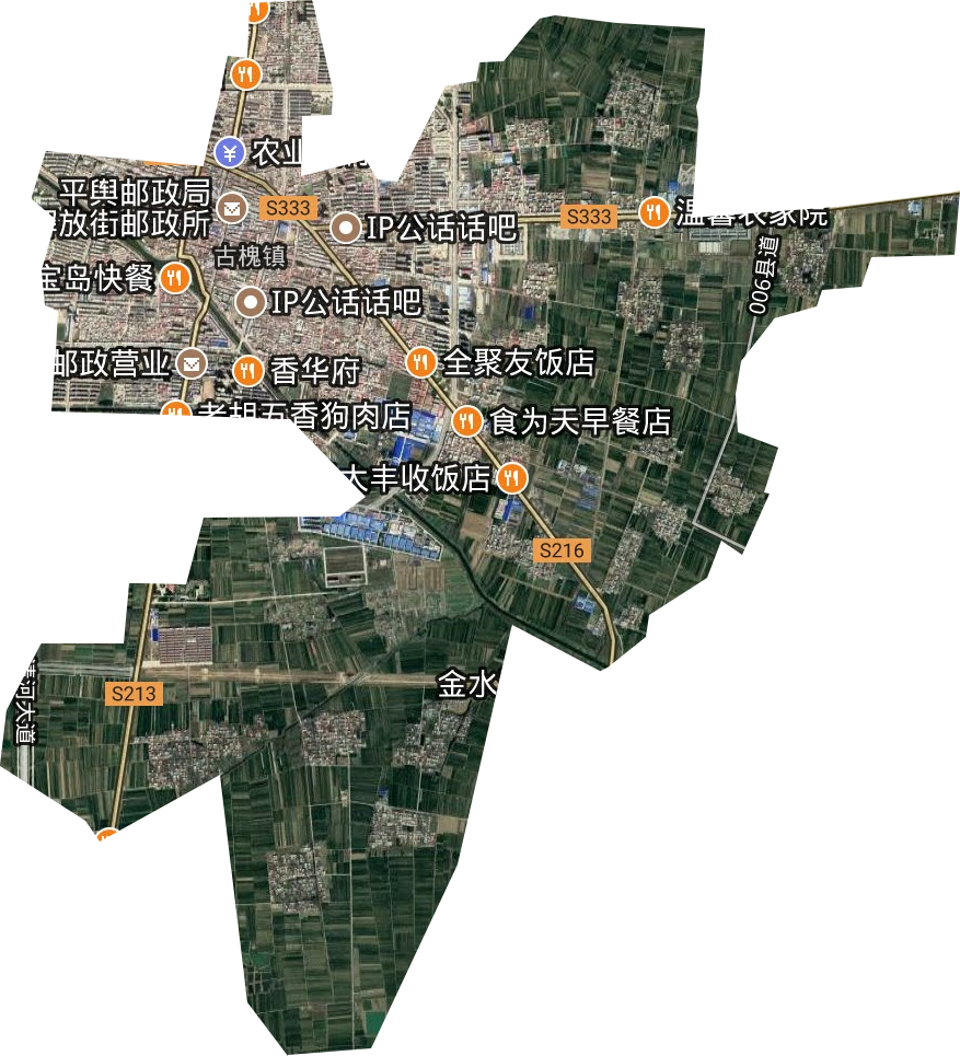 古槐街道卫星图